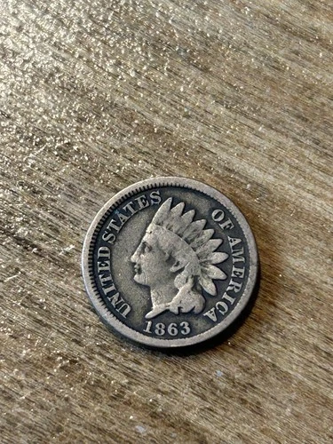 1863 Indian Cent VG