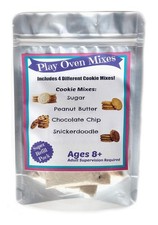Children's Easy to Bake Oven Mixes Play Toy Real 4 Cookie Super Pack Refill Kit