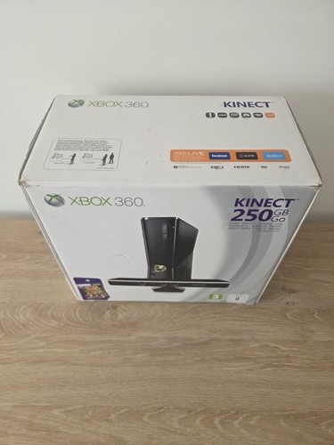 Xbox 360 Kinect 250GB Console Box Only 1439 Inc Basic Inserts OK Condition - Afbeelding 2 van 9