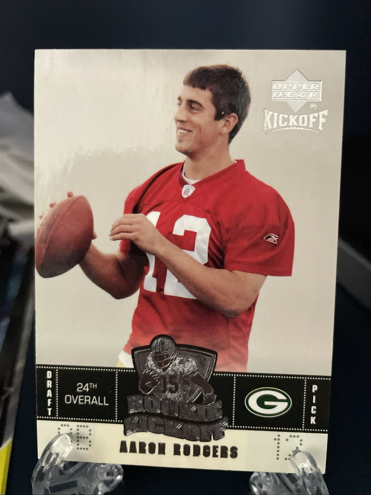 2005 Upper Deck Kickoff Rookie Kickoff Aaron Rodgers #91 Rookie RC