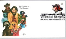 3944j GONZO & CAMILLA JIM HENSON MUPPETS STAMP FIRST DAY ISSUE EDKEN FDC ARTWORK