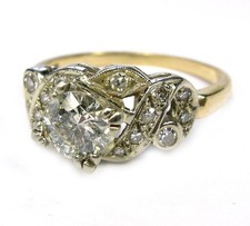 EGL Certified Women 1.18CT DIAMOND solitaire engagement ring 14K Yellow Gold