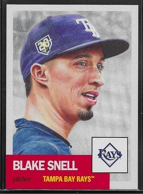 2018 TOPPS LIVING SET # 107 BLAKE SNELL Tampa Bay Rays 4,173 Printed c
