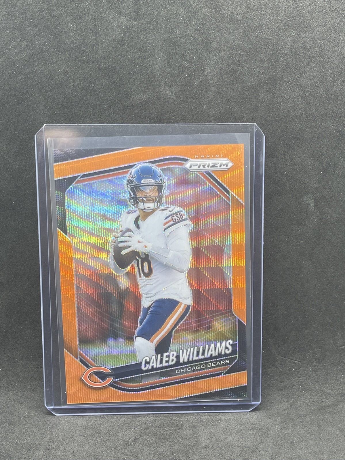 2025 Panini Prizm - Caleb Williams #124 Orange Wave Prizm /65