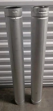 LOT OF 2 DuraVent PelletVent for Multi-Fuel 4in. Diameter X 36in. Straight Pipe