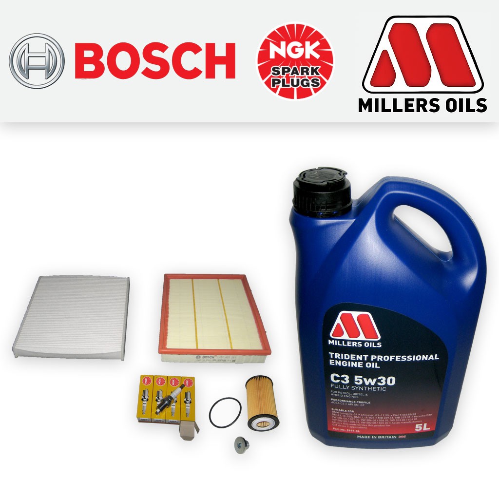 SERVICE KIT VAUXHALL ZAFIRA B MK2 1.8 16V A18XER OIL AIR CABIN FILTER PLUGS +OIL
