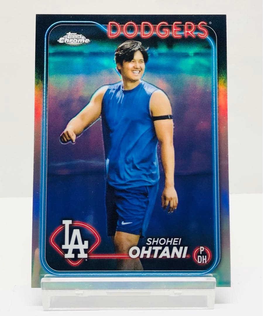 Shohei Ohtani 2024 Topps Chrome Image Variation SP #1 Baseball Card Used