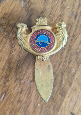 Abzeichen Föderaler Veteranenverband / Bargas Paris Depose / FF82