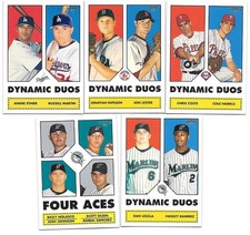 JON LESTER JONATHAN PAPELBON HAMELS 5 CARD LOT 2006 TOPPS '52 DYNAMIC DUOS SET