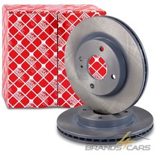 FEBI BILSTEIN 2x BREMSSCHEIBE Ø258 BELÜFTET VORNE FÜR FORD FIESTA 6 AB BJ 08