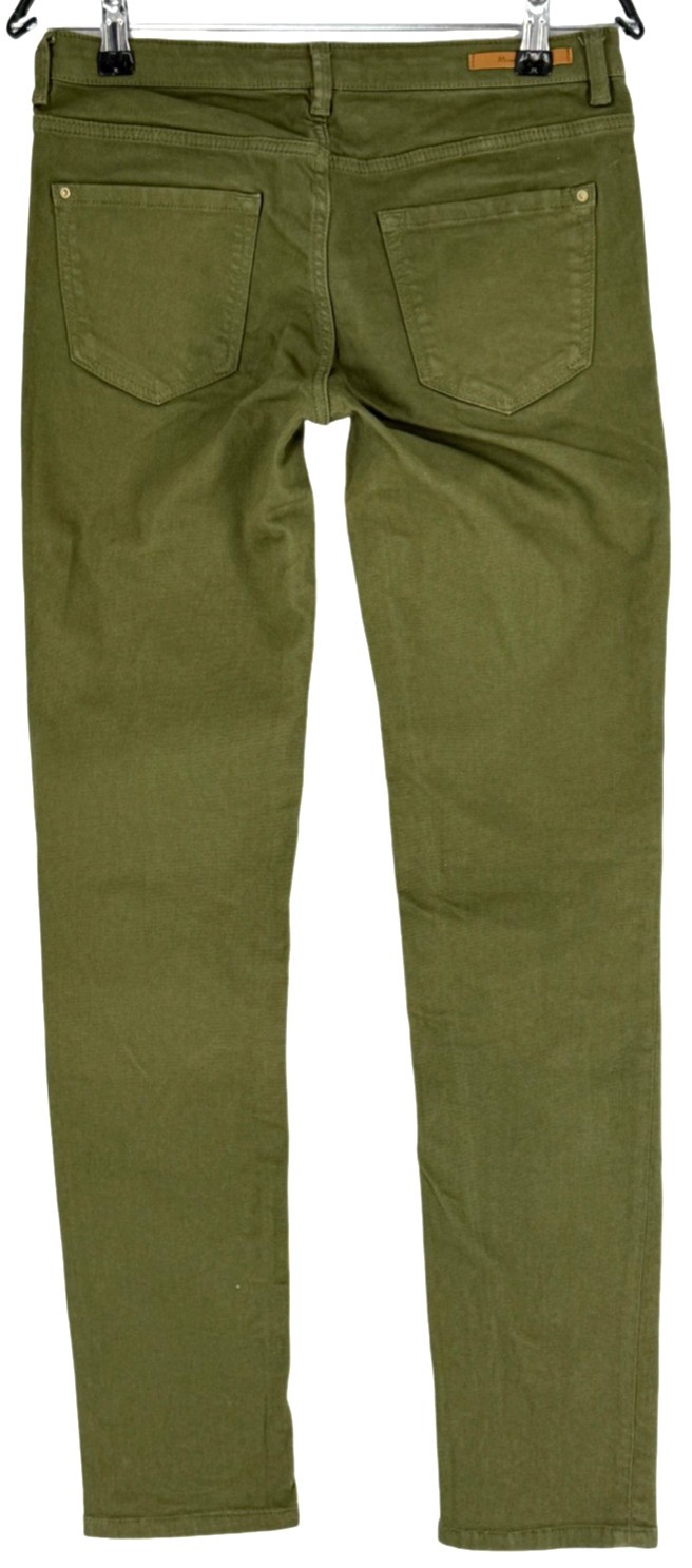 Massimo Dutti Women Slim Fit Stretch Straight Trousers Size 36: W29 L31 image 2