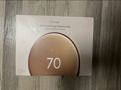 Google Nest Learning Thermostat 4th Gen Polished Gold w/Temp Sensor GA05171-US