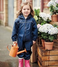 Regatta Kids Rain All in One Suit Paddle Boys Girls Waterproof Nursery