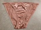 Sexy Satin Bikini Panties Pink XL — photo 1
