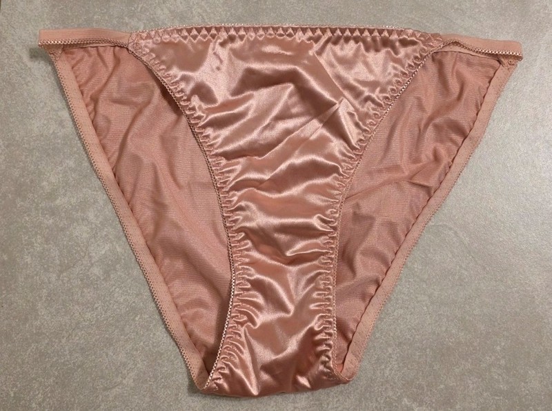 Sexy Satin Bikini Panties Pink XL