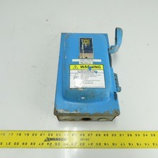 Square D 30A 3-Pole Fusible Safety Disconnect Switch 3Ph 600VAC