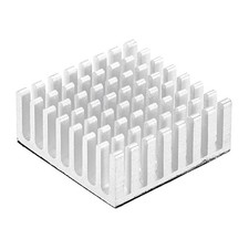 Electronic Radiator Aluminium Heatsink 25x25x10mm Silver Tone Pack of 5