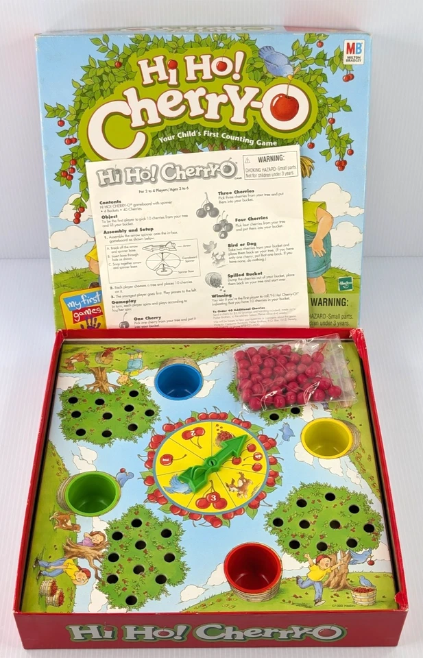 Vintage Hi Ho! Cherry-O Counting Game by Milton Bradley 1999 100% Complete - Image 2 of 4