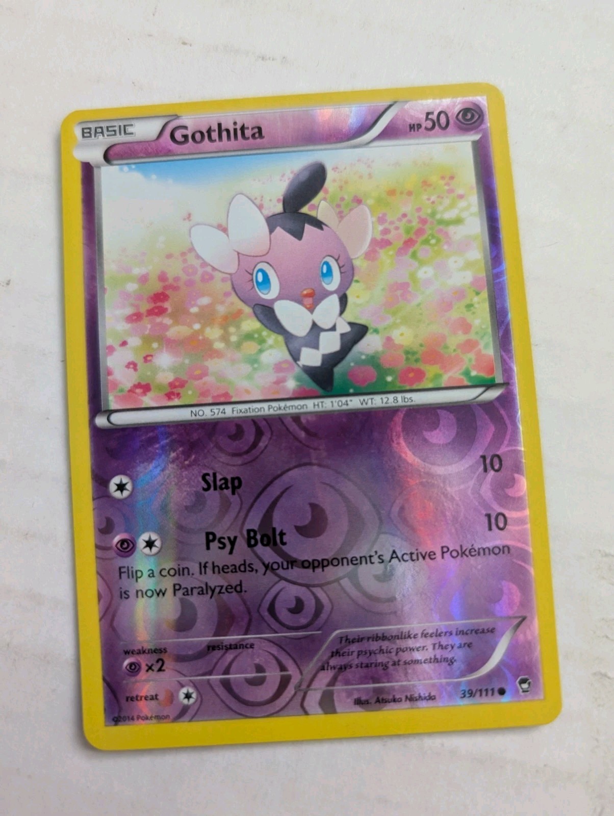 Pokemon TCG Gothita 39/111 Reverse Holo Common XY Furious Fists LP