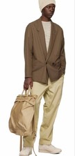 LEMAIRE DB Workwear Jacket Olive Brown Size M