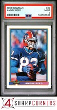 1991 BOWMAN #30 ANDRE REED BILLS HOF PSA 9