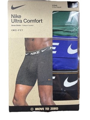 3 PACK Nike Underwear Dri-Fit Ultra Comfort Mens SMALL Boxer Briefs KE1257 New