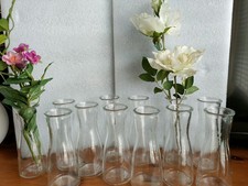 Glass Bud Vase Set 12 Small Flower Vases for Wedding Table Centerpieces
