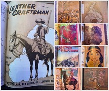Western Lot Of 18 VTG Craftsman Leather Craftsman Bound Magazines 1950s