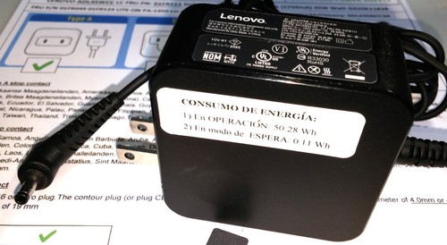 Lenovo 20V 2.25A 45W Netz Adapter Charger Original 4.0 X 1.7mm ADL45WC Chargeur - Afbeelding 10 van 11