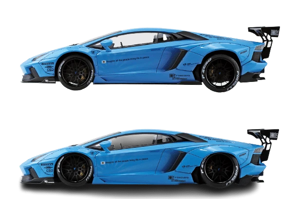 Aoshima 05989 LB Works Lamborghini Aventador Kit Montaggio 1/24 - Immagine 3 di 4