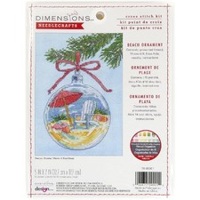 Dimensions counted cross stitch kit "Beach Ornament", 12,7x17,7cm, DIY