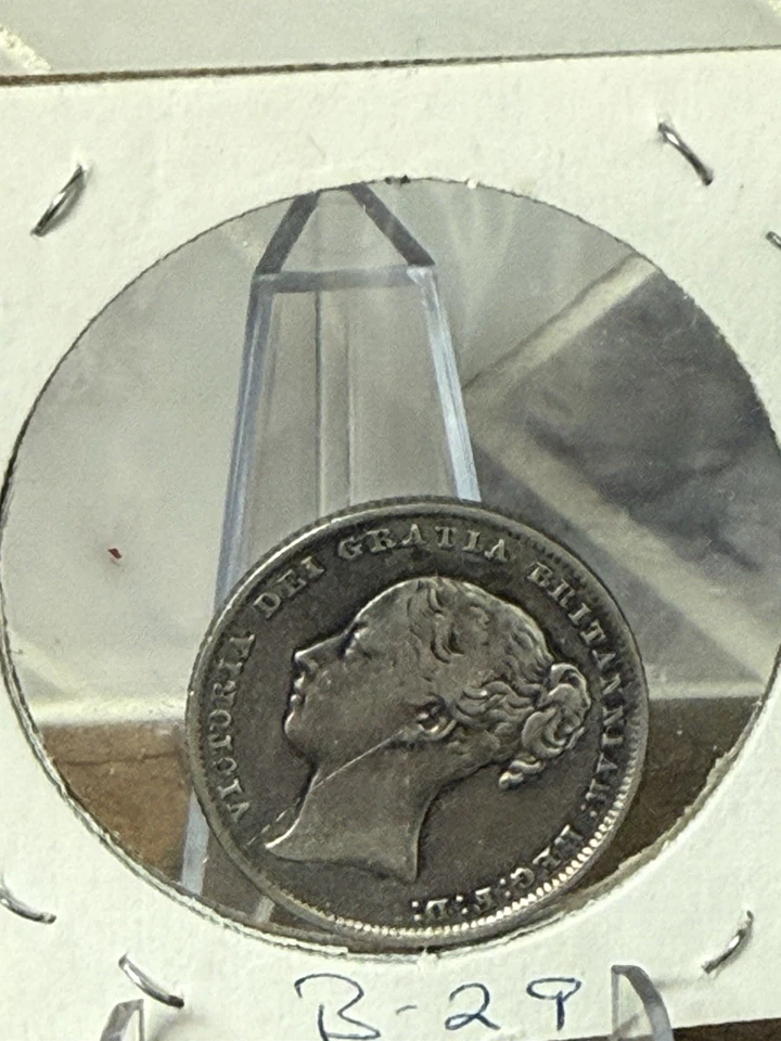 Great Britain 1861 British One Shilling - Image 2 of 3