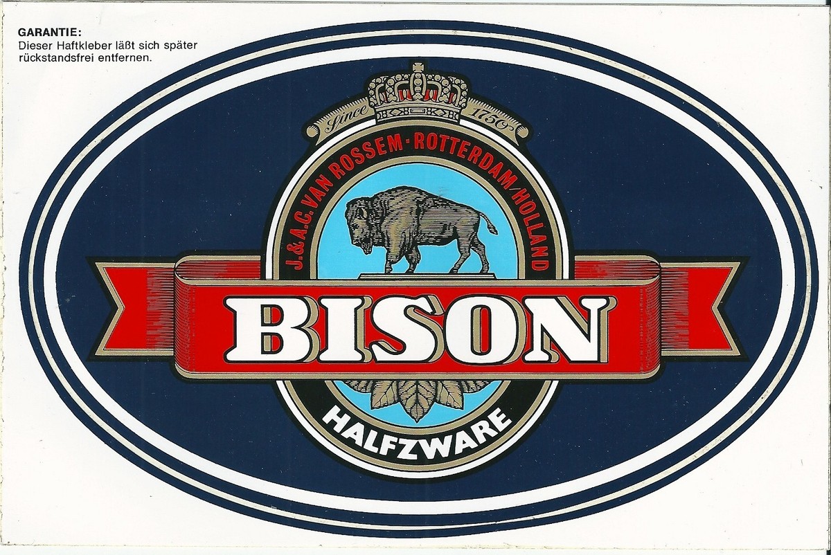 Autocollant sticker Halfzware BISON tabac tobacco tabak buffalo
