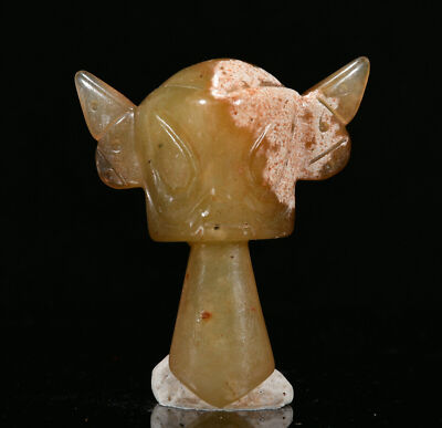 Pendentif amulette personne humaine 5,5 cm Chine culture 2024 Hongshan Hetian jade Sanxingdui