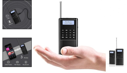 Taschenradio DAB+ UKW Bluetooth Akku Kompakt tragbar für unterwegs - Bild 2 von 11