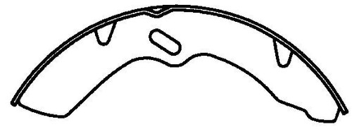FRONT Bonded Drum Brake Shoe Fits 89-90 Hino FB14 - Picture 6 of 6