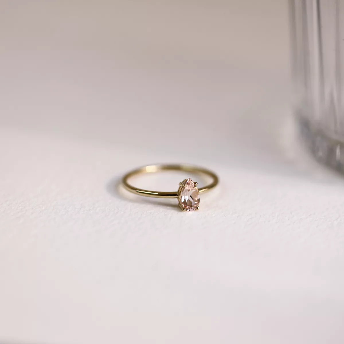 Morganite 2024 stackable rings