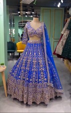 DESIGNER CHOLI INDIAN BOLLYWOOD WEDDING PARTY PAKISTANI WEAR LEHENGA INDIAN