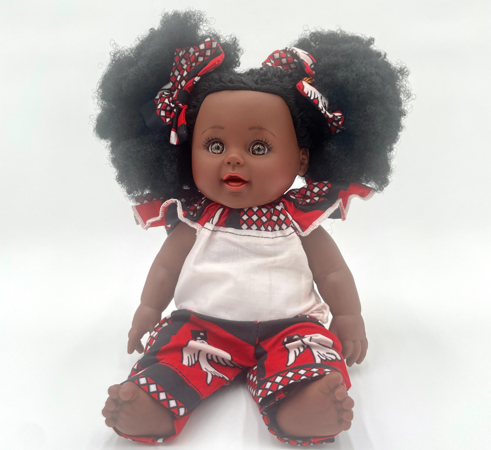 Black dolls for girls, Christmas present, birthday gift, dressed with african