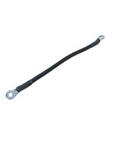 2 AWG Copper 14" Black Battery Cable 5/16" Lugs Wire Marine Inverter RV