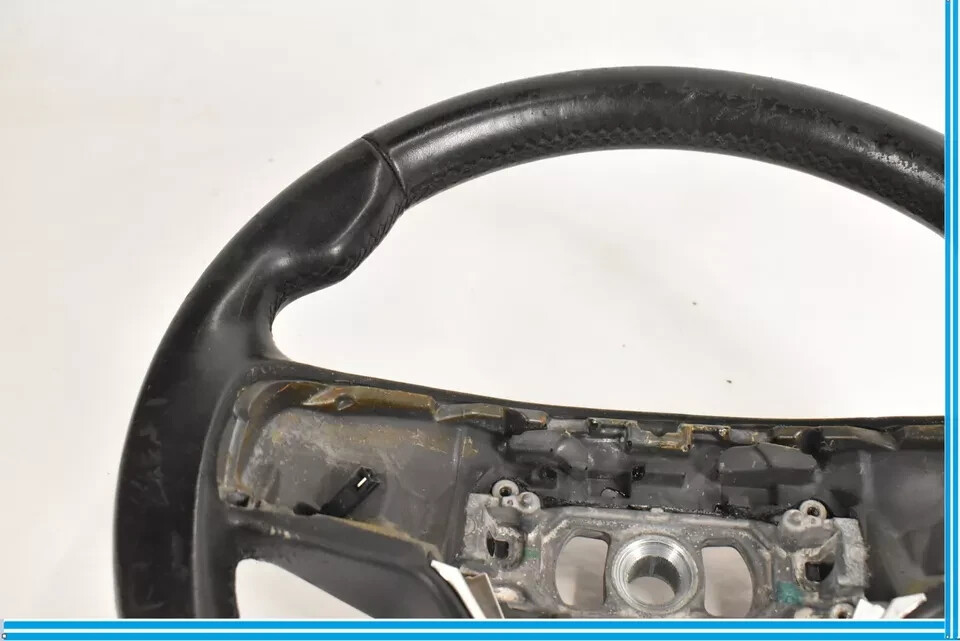 14-17 Maserati Ghibli Steering Wheel Black Leather OEM