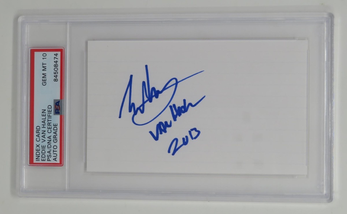 貴重 VAN HALEN エドワード・ヴァン・ヘイレン直筆サイン 貴重 VAN HALEN エドワード・ヴァン・ヘイレン直筆サイン 貴重 VAN