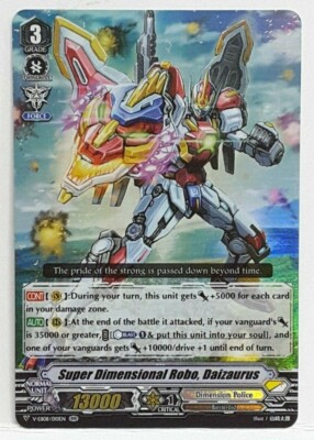 Bushiroad Cardfight Vanguard Super Dimensional Robo, Daizaurus V-EB08/010EN RR