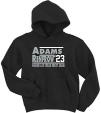 Hunter Renfrow Davante Adams Las Vegas Raiders 23 CREW HOODED SWEATSHIRT