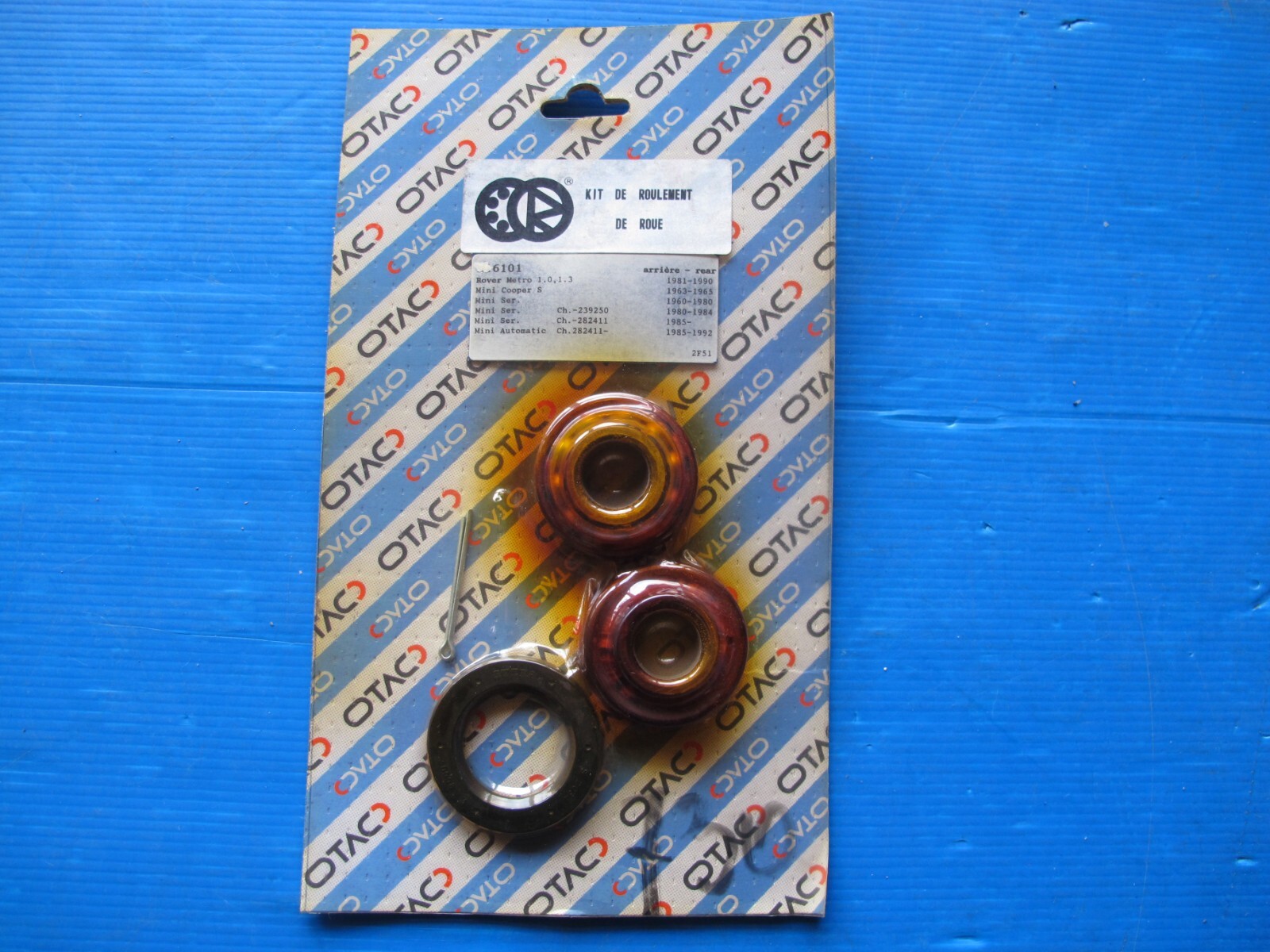 Kit roulement roue arrière Jamex - Rover Metro Mini 100