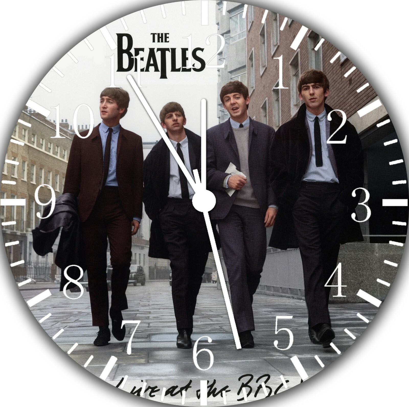 The Beatles Frameless Silent Wall Clock Nice For Gifts or Decor G80