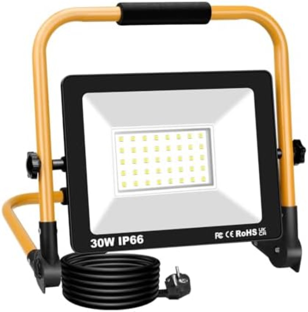 RIGIDON Faro LED 100W da Lavoro | Portatile 10000LM Professionale - 1