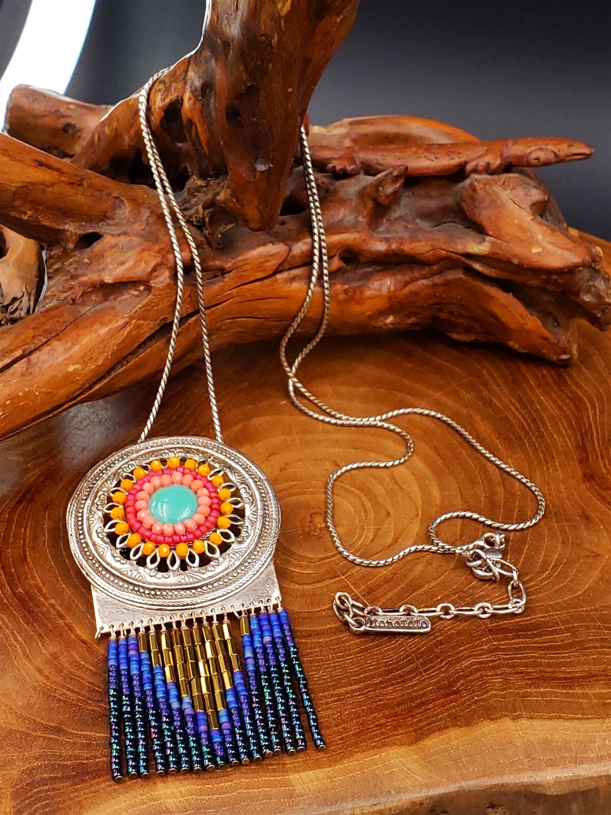 Taratata Necklace -  Beaded  Hand-crafted - image 1