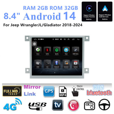 8,4 ''Haupteinheit GPS-Navigation WIFI  für Jeep Wrangler JL/ Gladiator 2018-2024