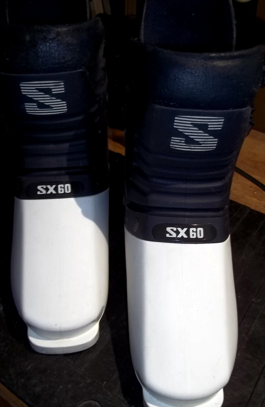 VINTAGE Scarponi da sci Salomon SX60 ingresso posteriore (MONDO 26) US UOMO TAGLIA 8